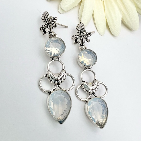 OWYHEE OPAL EARRINGS - Picture 3 of 12
